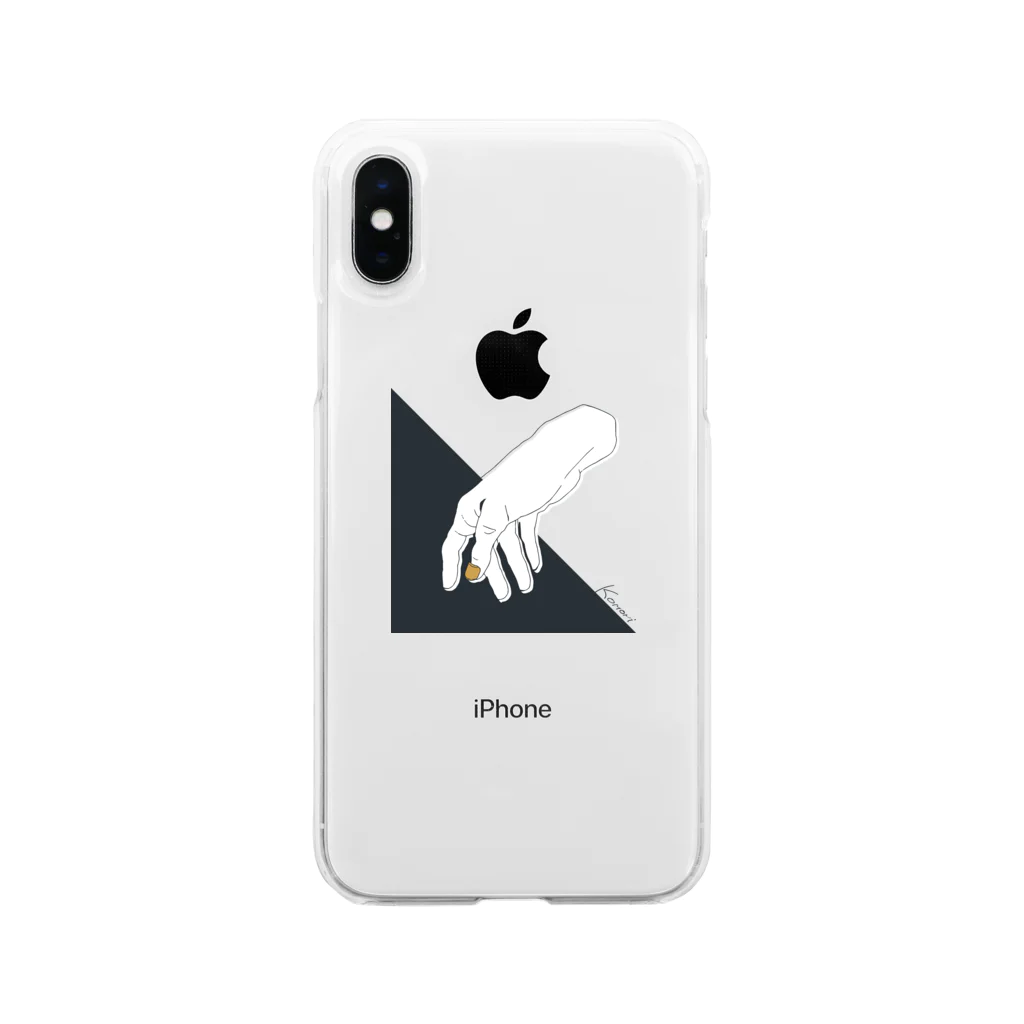 KOMORI_SHOPの落としモノ Soft Clear Smartphone Case