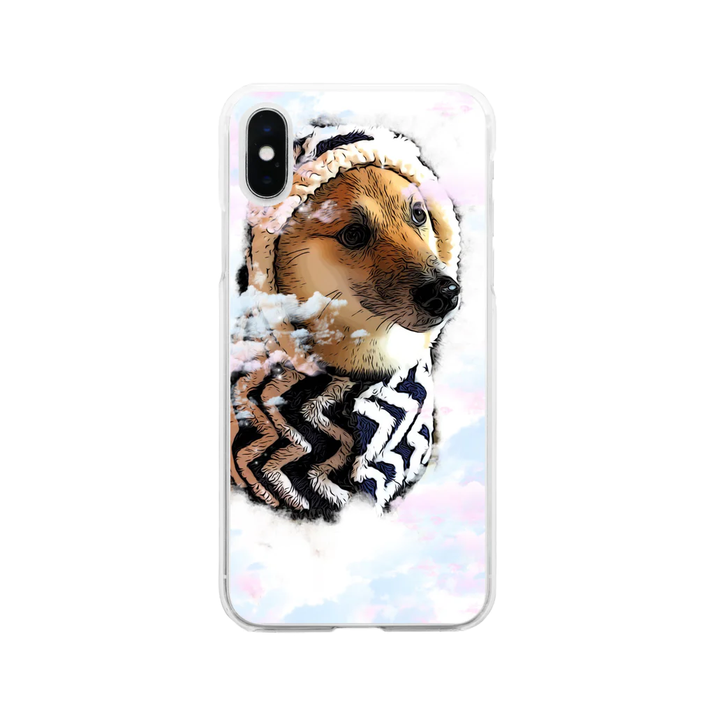 OTONORI RECORDSのSHIBA DARUMA 作ろ〜♪ Soft Clear Smartphone Case