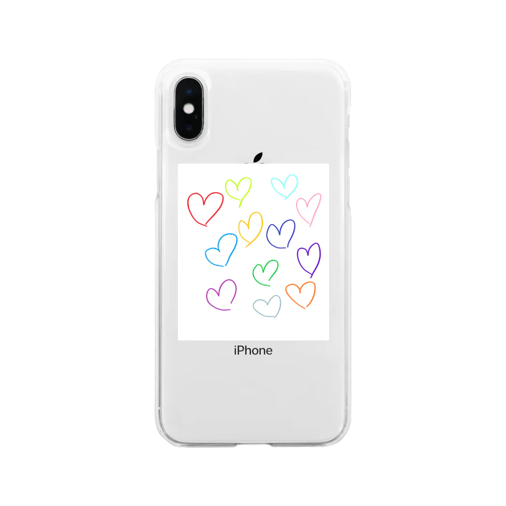 heart shopのハート　この世界に愛を Soft Clear Smartphone Case