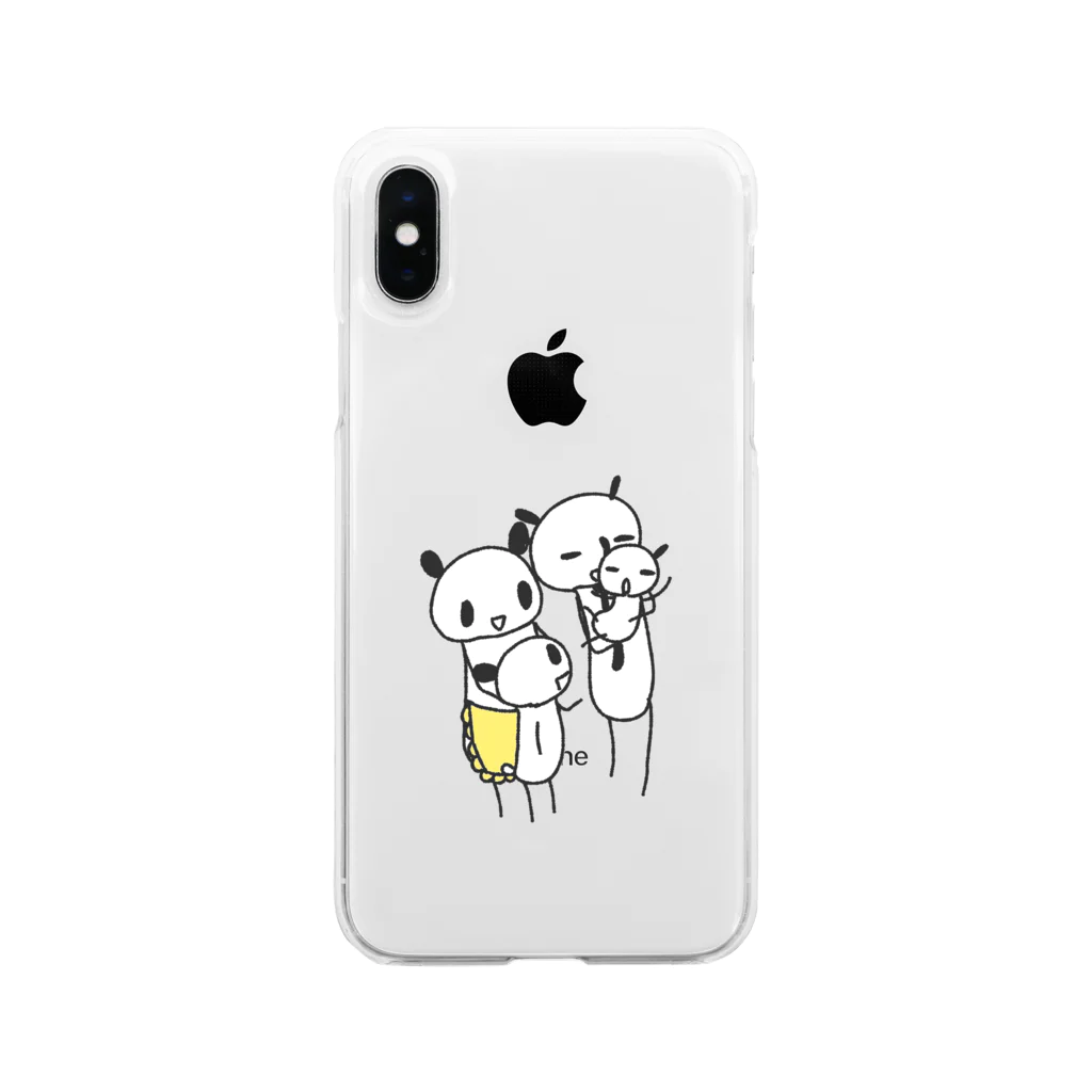 のほほん屋の家族 Soft Clear Smartphone Case