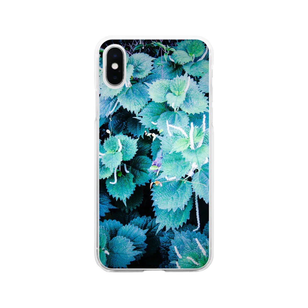 花水のメルヘン葉 Soft Clear Smartphone Case