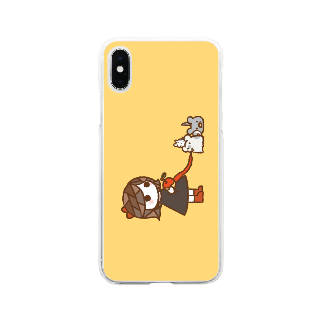 70%charactersのエコ皮むき Soft Clear Smartphone Case