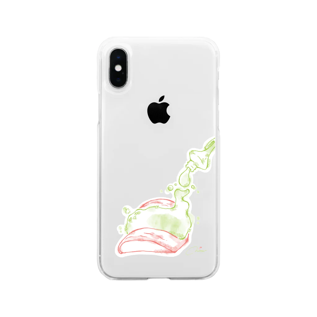 みむらもんげのもんのいたわさん　／　iPhone X Soft Clear Smartphone Case