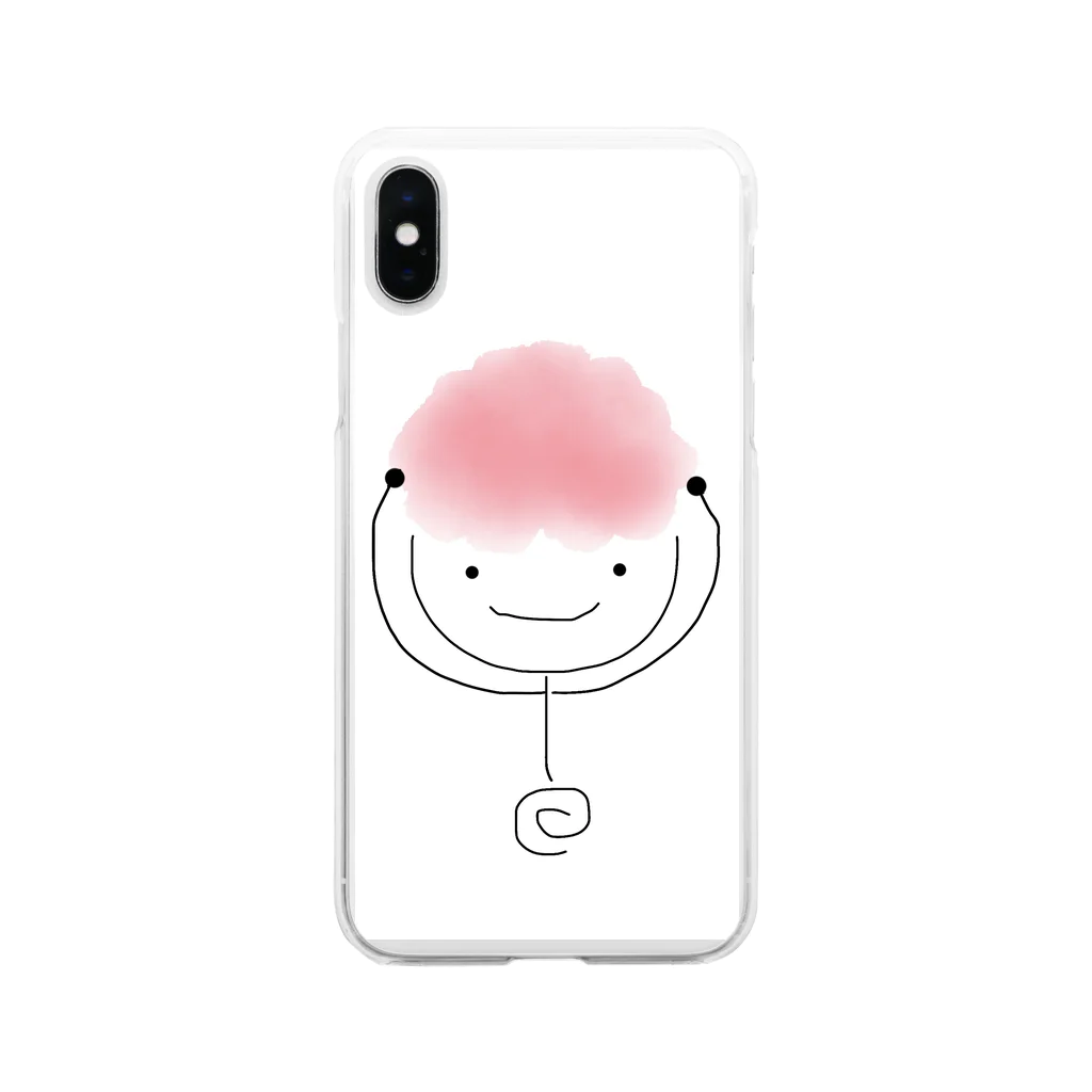 虹のはしっこのアフっ子 Soft Clear Smartphone Case