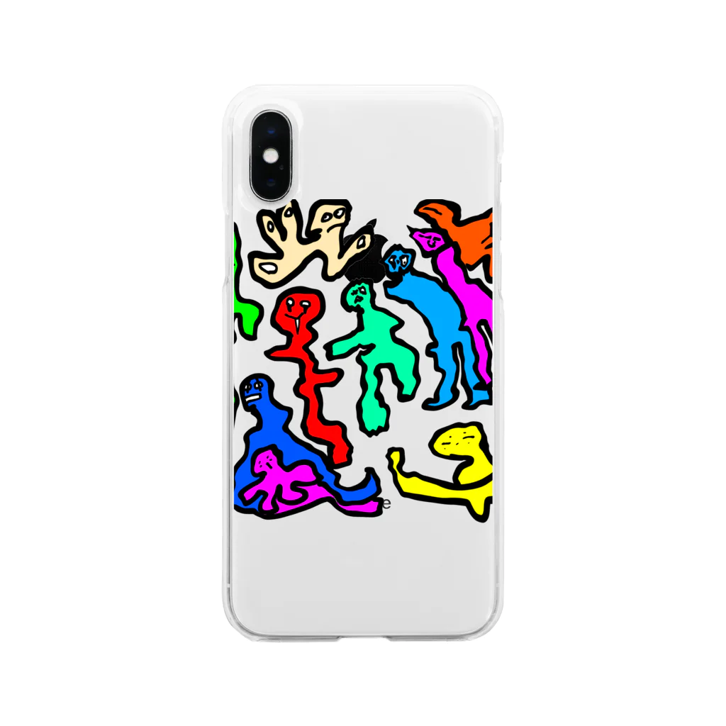 ユウユウオブジサンのハスダクリーチャー002 Soft Clear Smartphone Case