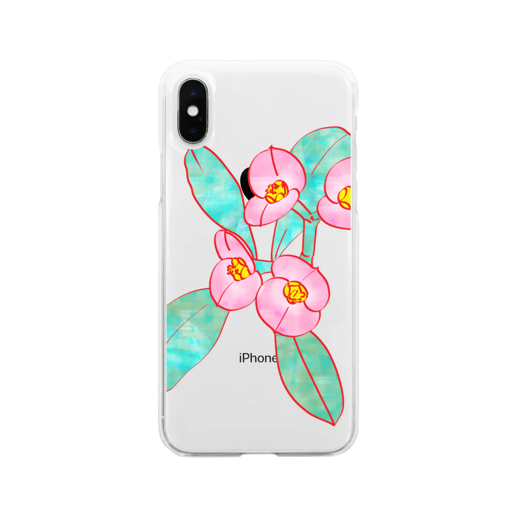 九月（くがつ）の花麒麟 Soft Clear Smartphone Case