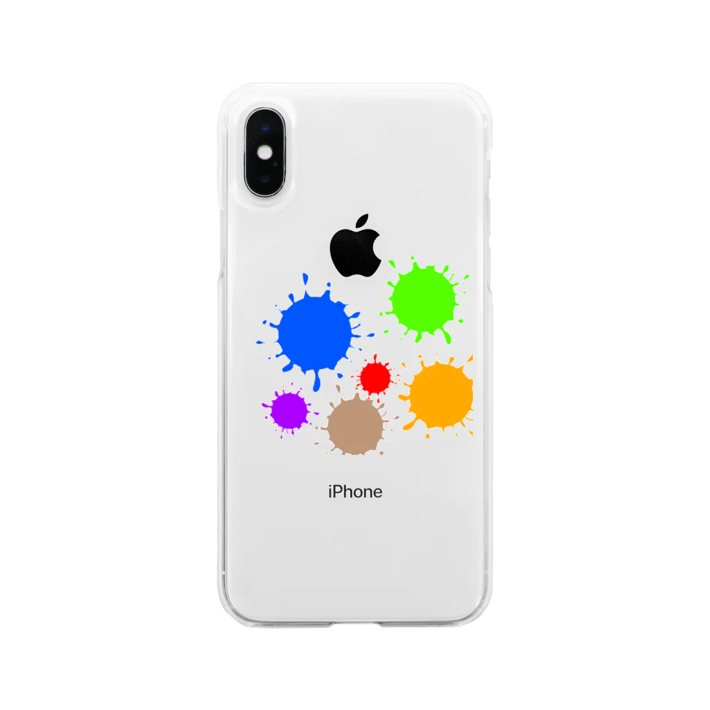 Talow Design のDrop colors  Soft Clear Smartphone Case