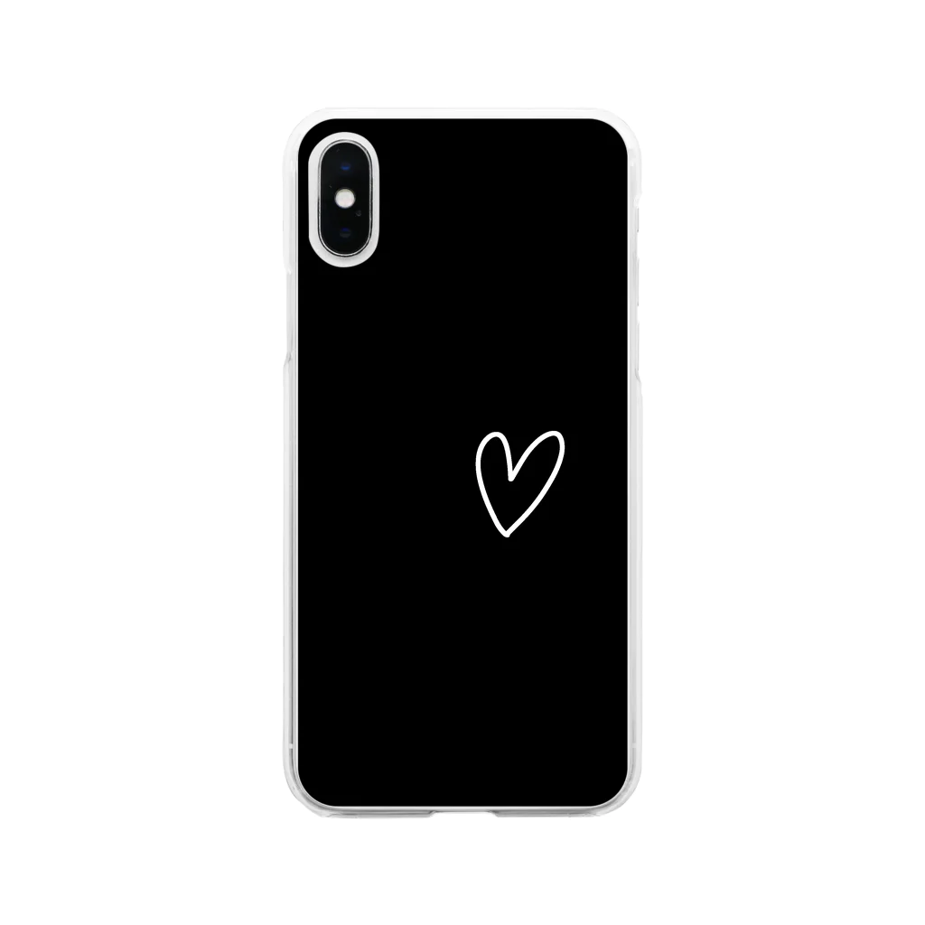 m.の♡ 01 Soft Clear Smartphone Case