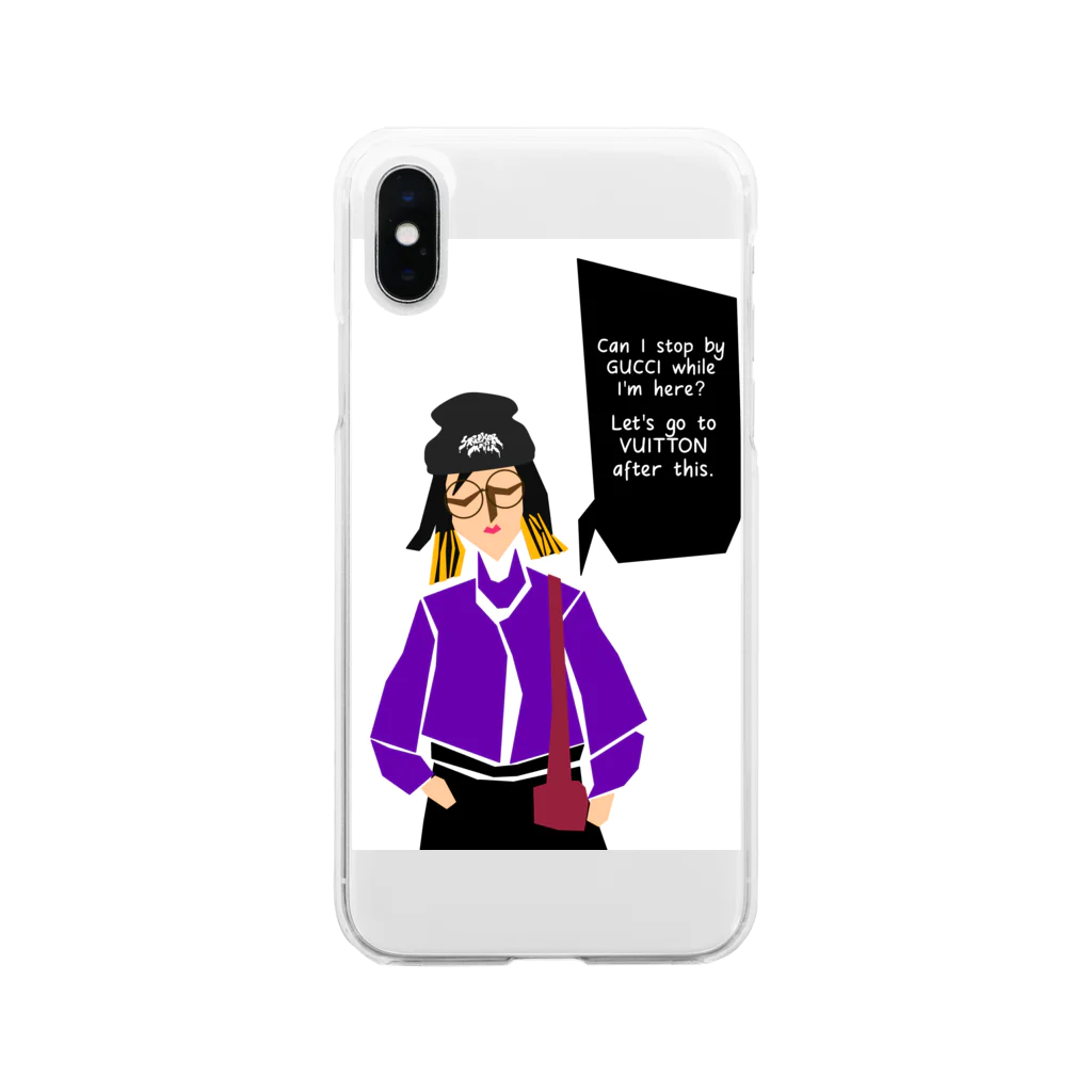 スニーカーマフィアSHOPの“YABAJO”パート③ 「kinsenkankaku woman」 Soft Clear Smartphone Case