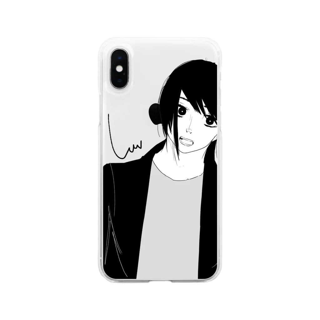 000の001 Soft Clear Smartphone Case