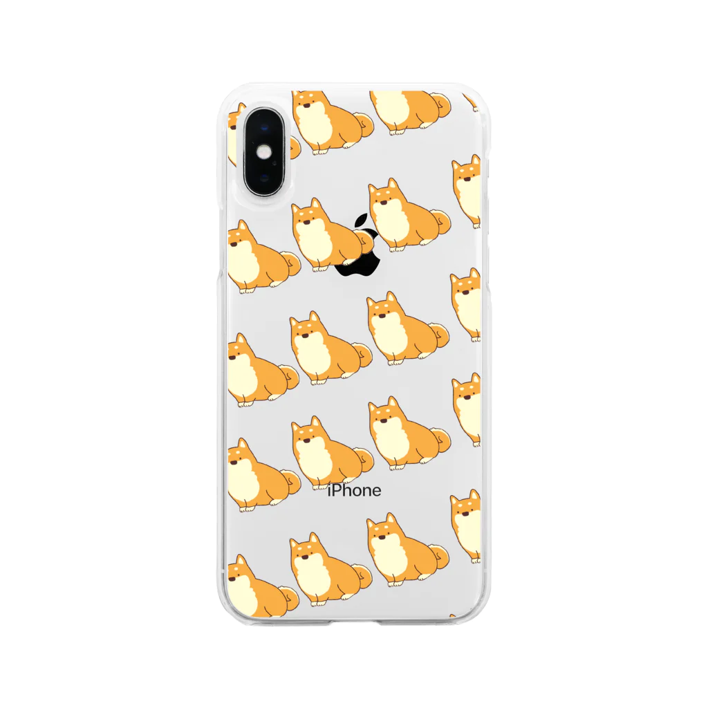 モングリフのいっぱい柴犬 Soft Clear Smartphone Case