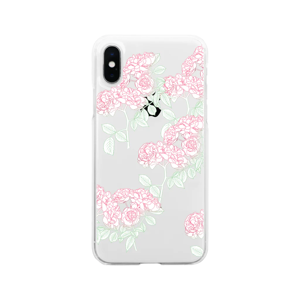 九月（くがつ）のつるばら Soft Clear Smartphone Case