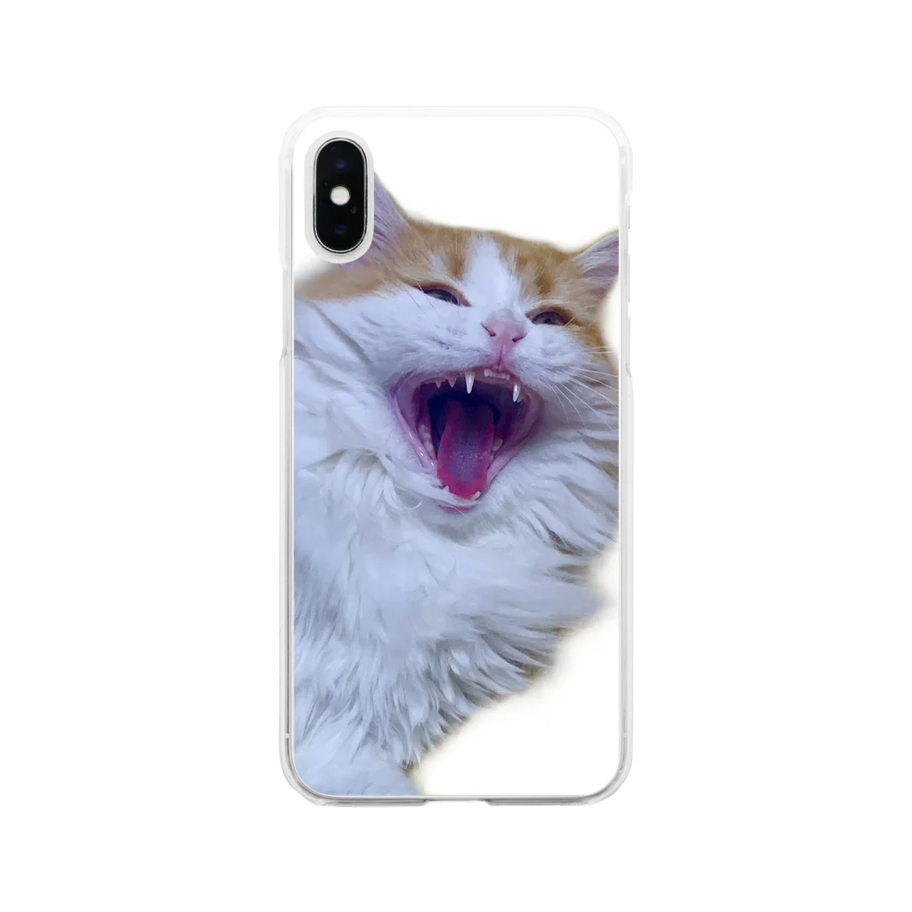 うろんのウチのﾈｺﾀ 人喰いねこ編 Soft Clear Smartphone Case