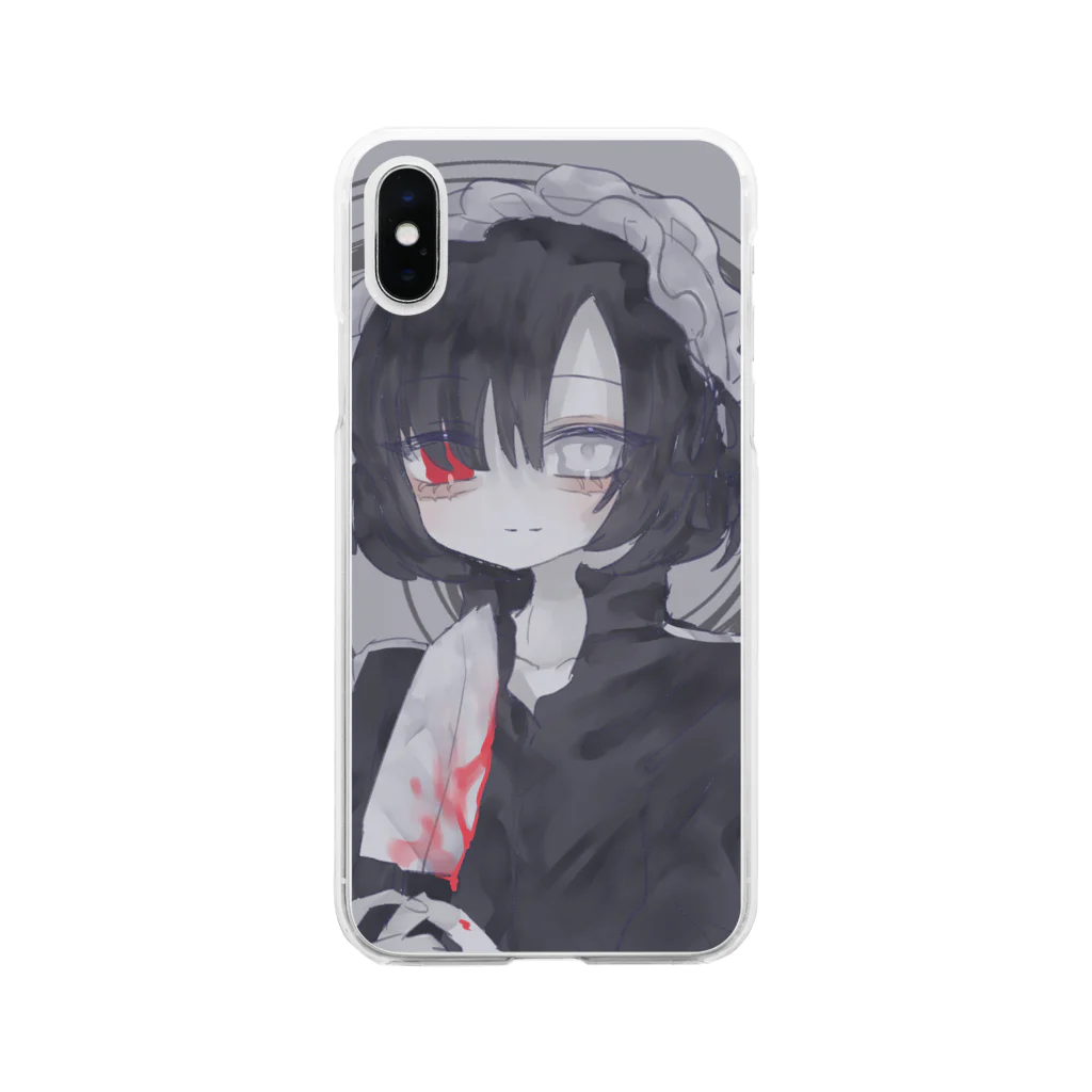 あくむ病院の紅 Soft Clear Smartphone Case