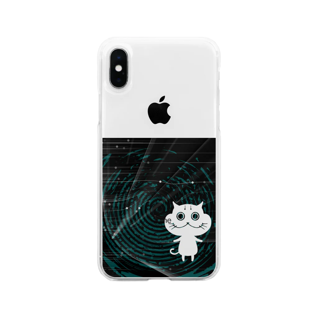 よちーずのねこウチュウ Soft Clear Smartphone Case