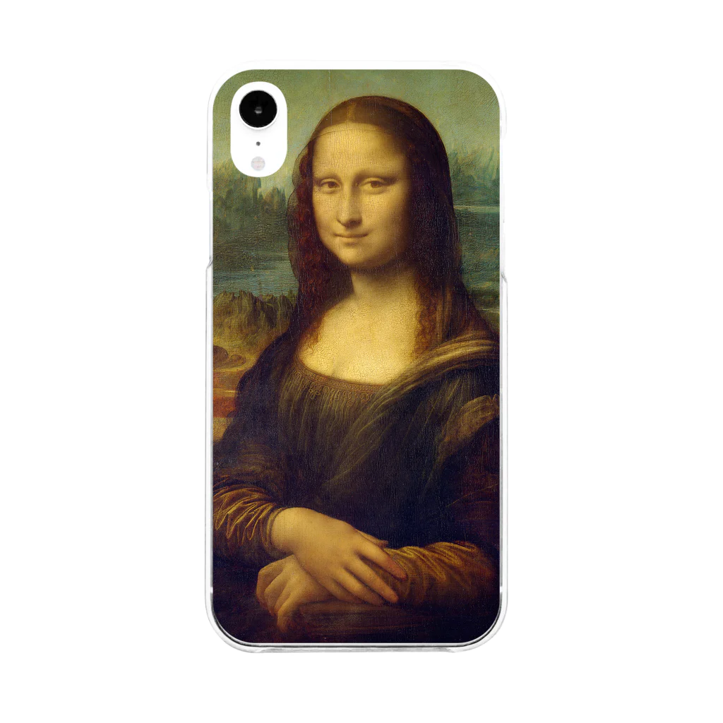 SONOTENI-ARTの018-001　レオナルド・ダ・ヴィンチ　『モナ・リザ』　クリア　スマホケース　iPhone XR専用デザイン　CC3 Soft Clear Smartphone Case