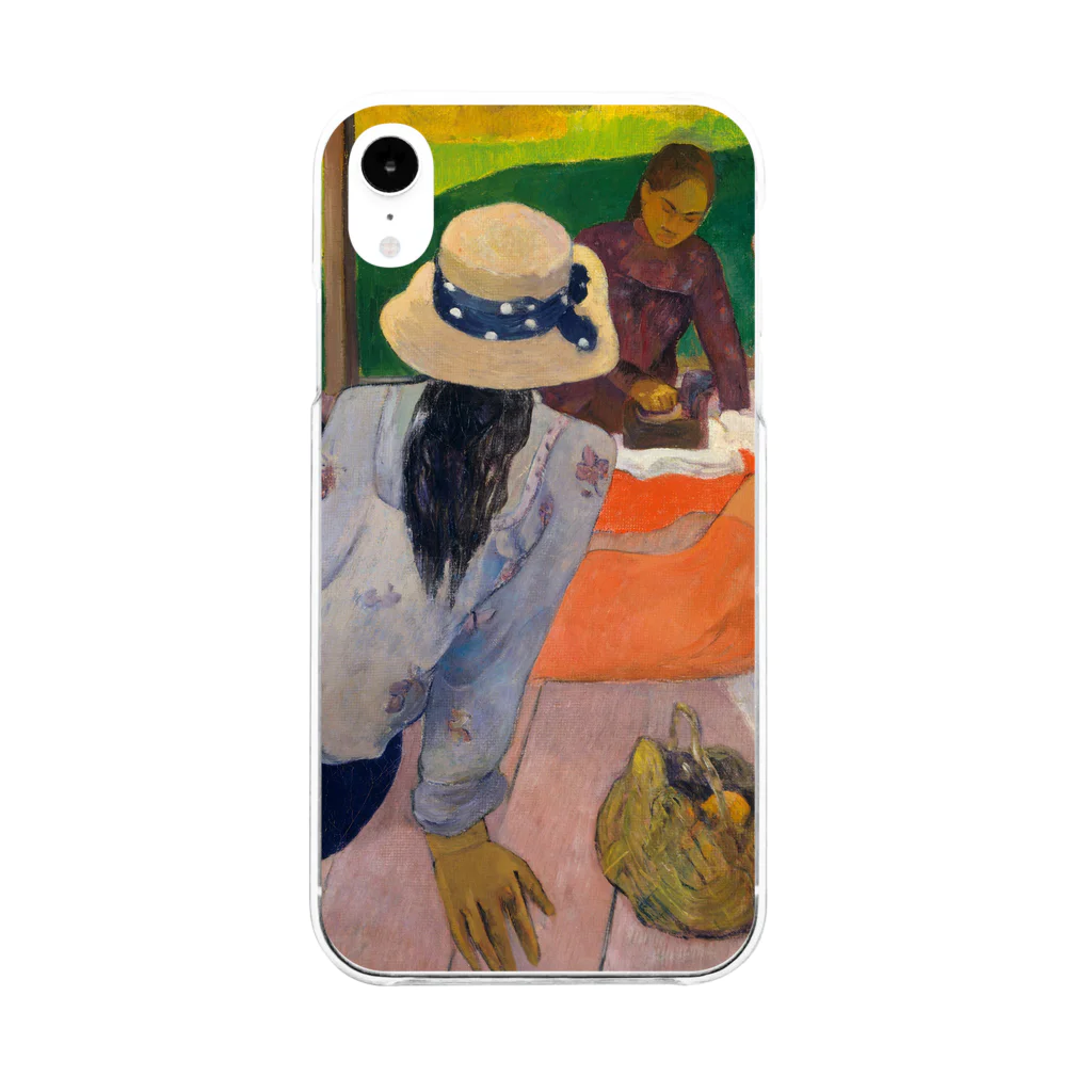 SONOTENI-ARTの026-002　ゴーギャン　『シエスタ』　クリア　スマホケース　iPhone XR専用デザイン　CC3 Soft Clear Smartphone Case