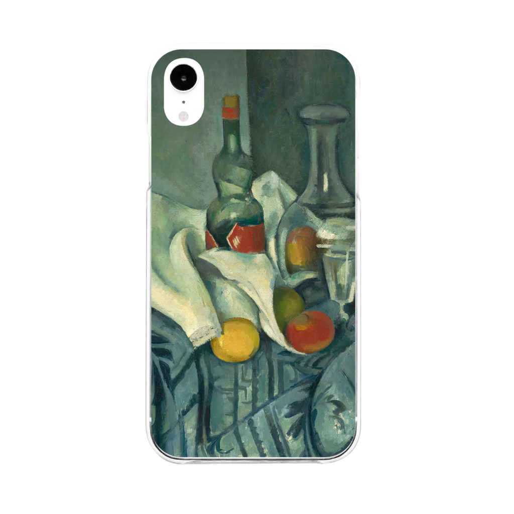 SONOTENI-ARTの017-004　ポール・セザンヌ　『ペパーミントボトル』　クリア　スマホケース　iPhone XR専用デザイン　CC3 ソフトクリアスマホケース