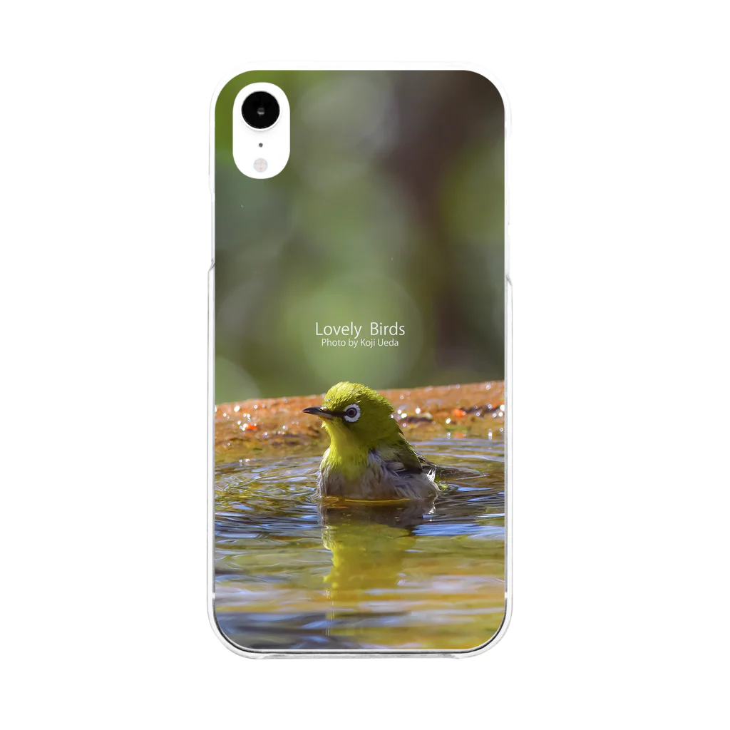 “すずめのおみせ” SUZURI店のLovely Bird Series (LBPC-0005) Soft Clear Smartphone Case