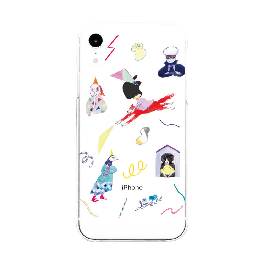 misuzuoyamaのteleportphone Soft Clear Smartphone Case