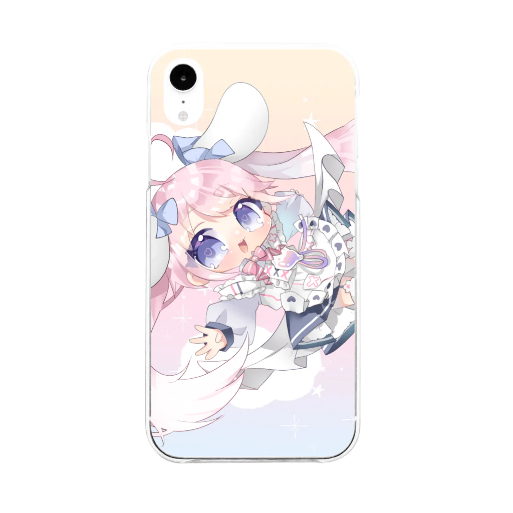 桃雛なの🎀✨@新人Vtuberのふわふわそらとぶなのちゃん Soft Clear Smartphone Case