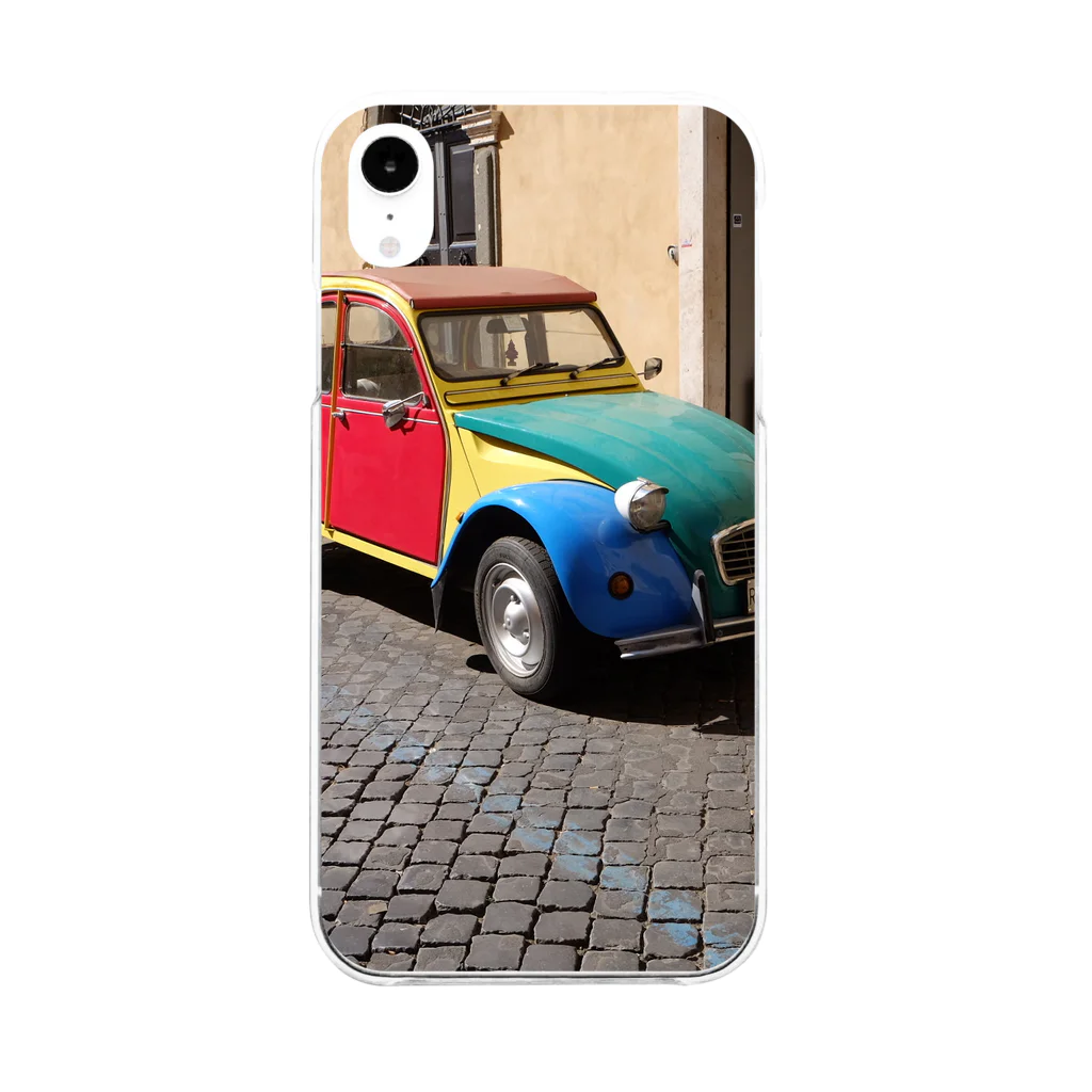 ARLECCHINIのシトロエン2CV Soft Clear Smartphone Case