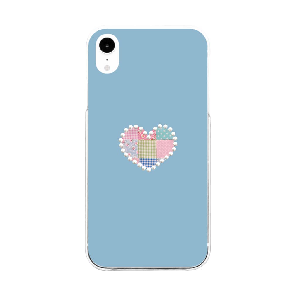 パッチワーク パールハート 水色 Merongのソフトクリアスマホケース Iphoneケース 通販 Suzuri スズリ パッチワーク パールハート 水色 Merongのソフトクリアスマホケース Iphoneケース 通販 Suzuri スズリ