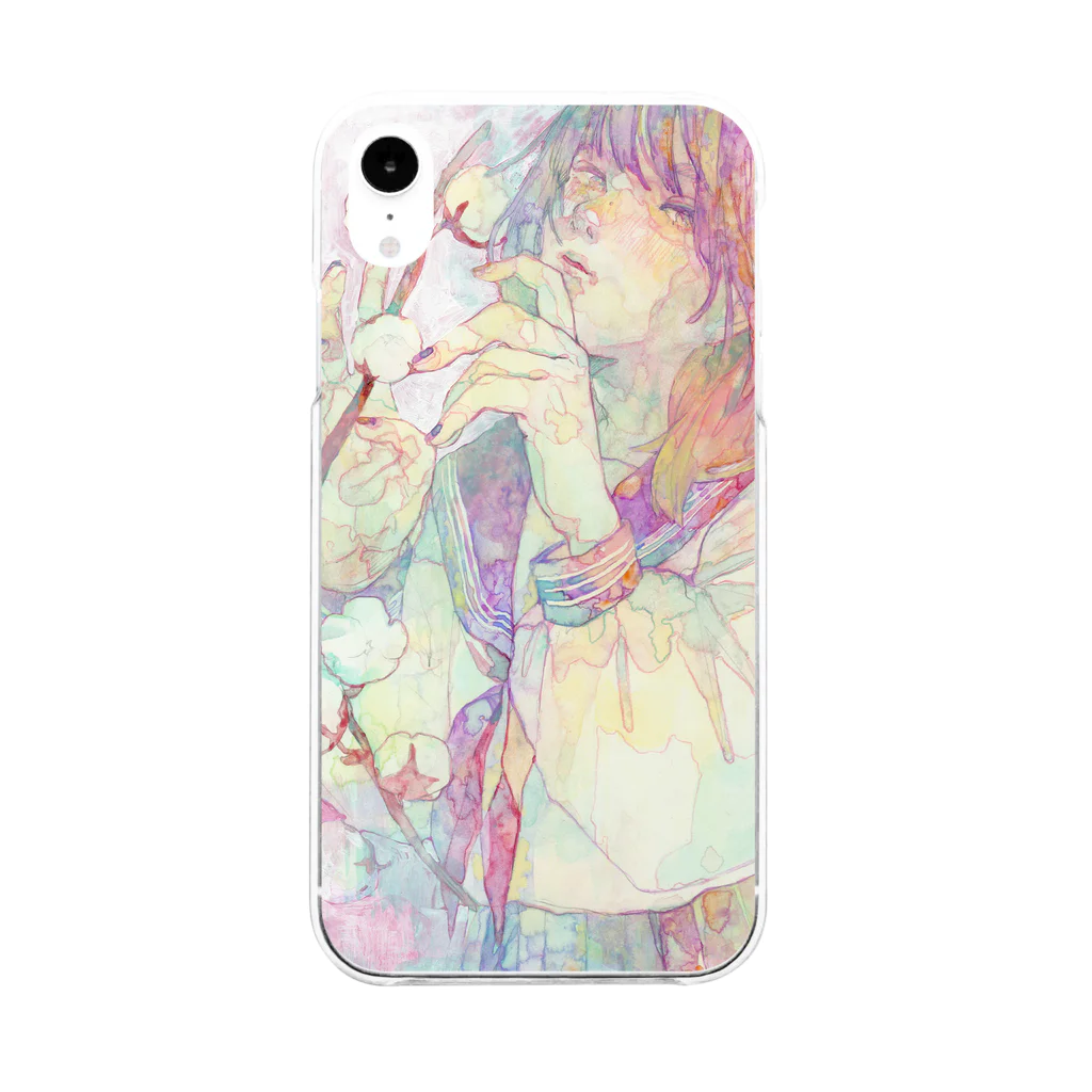 オカユウリ.okayuuriのCotton. Soft Clear Smartphone Case