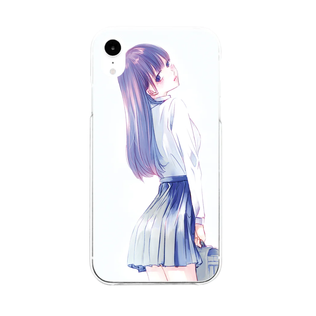 をの ひなおの03 Soft Clear Smartphone Case