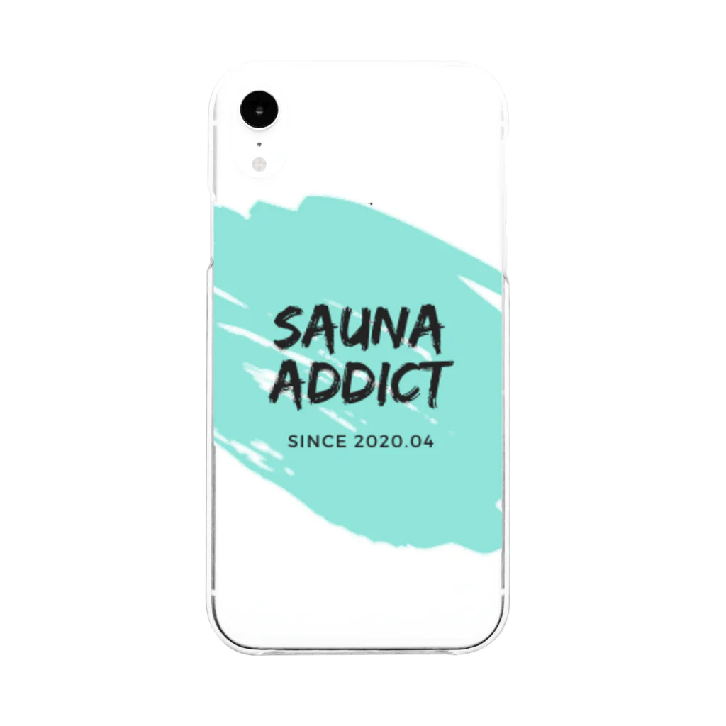 SAUNA ADDICTのSAUNA ADDICT オリジナルスマホケース Soft Clear Smartphone Case