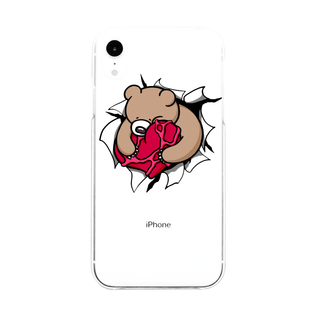 なんコレ【NANDAcollection】のズバッ！抜けて！好き　iPhoneXRケース Soft Clear Smartphone Case