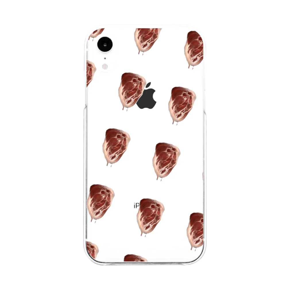 mika_nanaseの喋る生肉 Soft Clear Smartphone Case