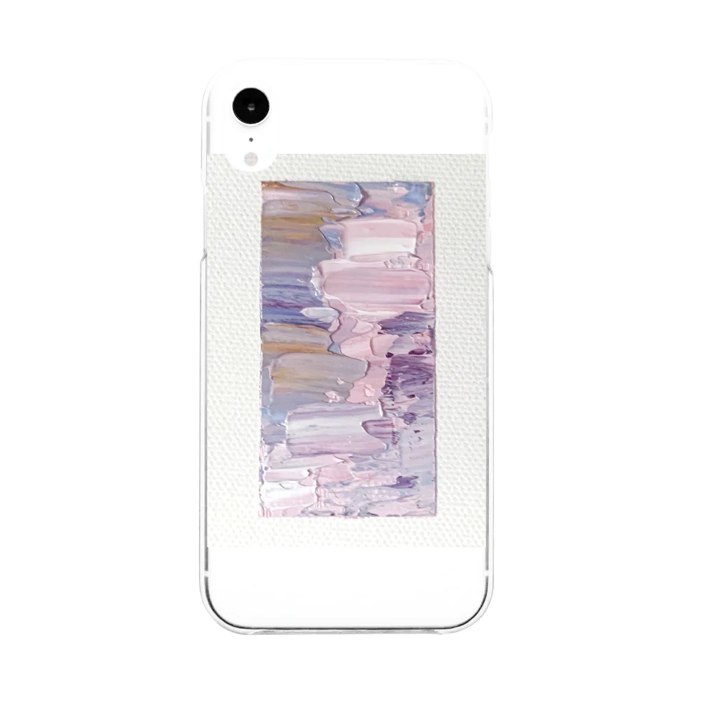 レナのOil painted object  Soft Clear Smartphone Case