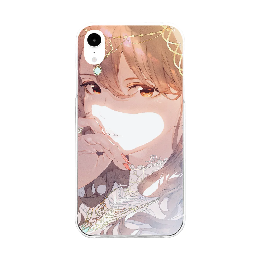 ヒロ　イラスト倉庫のGOLD Soft Clear Smartphone Case