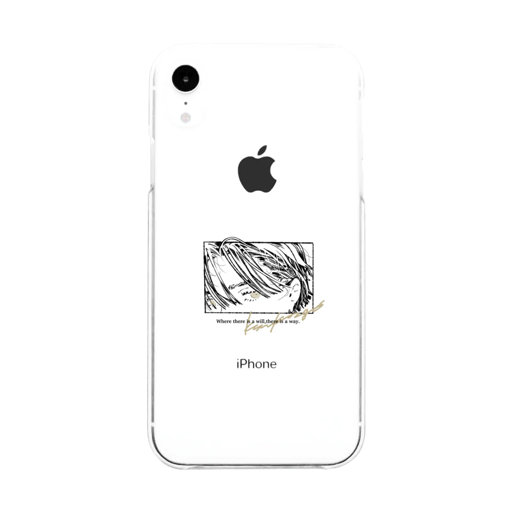 急行2号の急行2号／c／ILLUSTRATION2021_SUZURI Soft Clear Smartphone Case