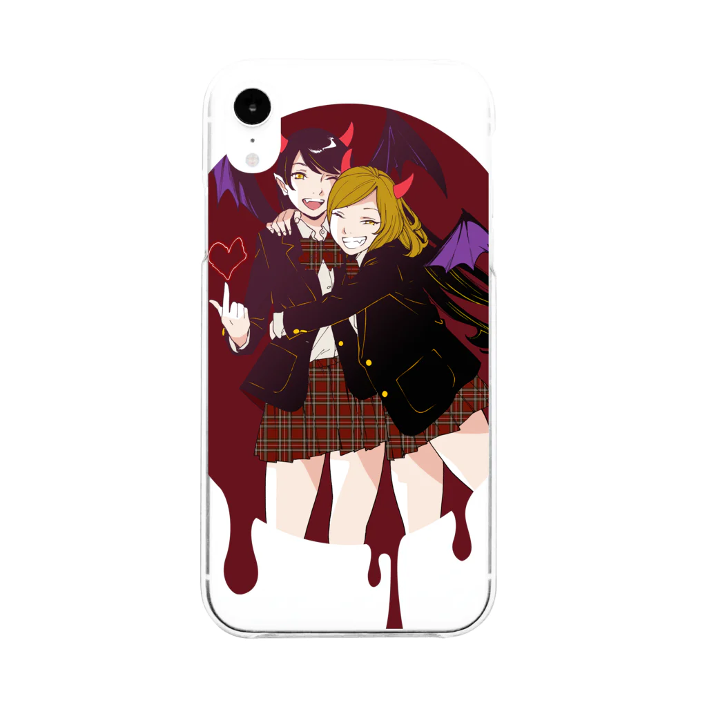 岸虎次郎　オトメの帝国18巻発売中のオトメの帝国ハロウィンスペシャル／美好綾乃 Soft Clear Smartphone Case