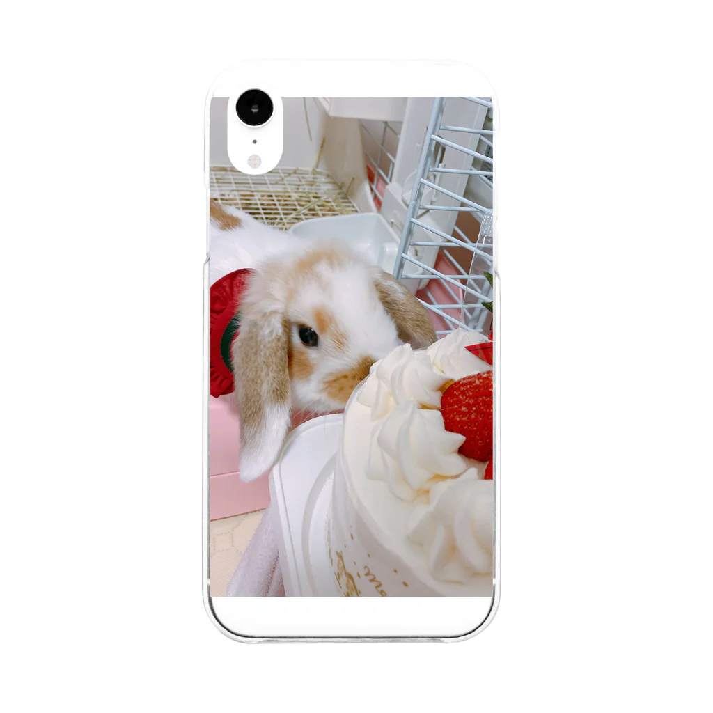 にんげん きらいのぷりんくん Soft Clear Smartphone Case