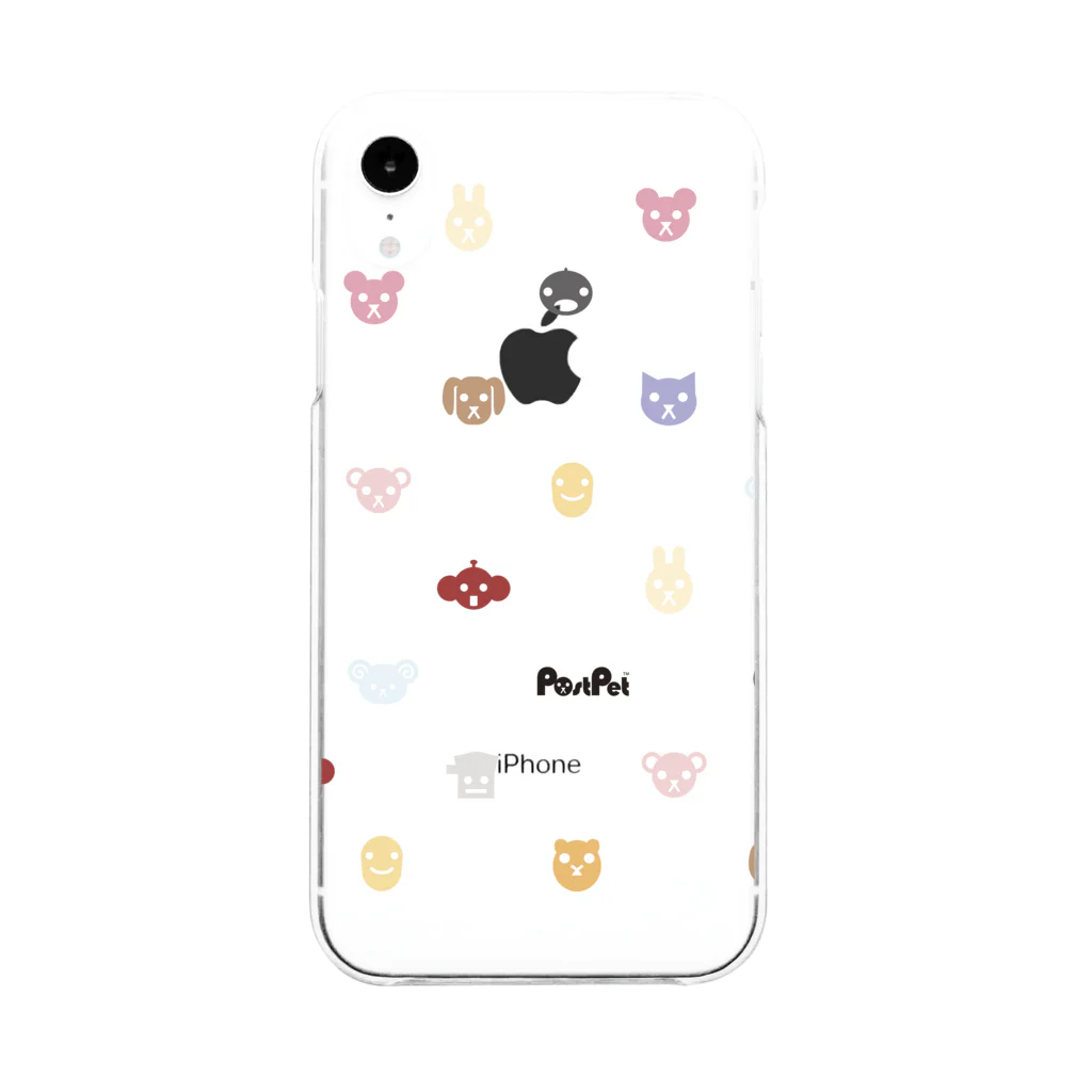 PostPet Official Shopのパステルあいこんず Soft Clear Smartphone Case