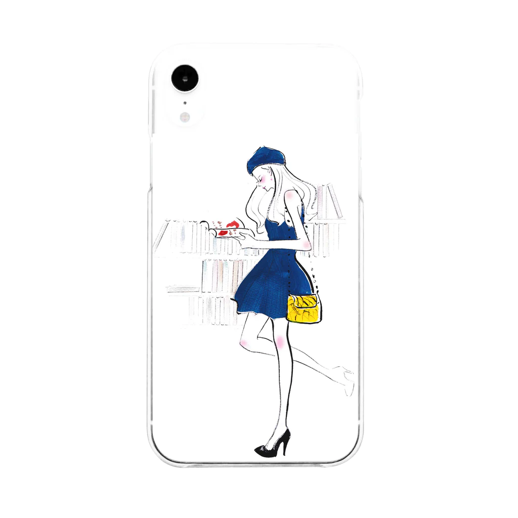 Jojo Yan | A Fashion Illustratorのこの本が好き Soft Clear Smartphone Case