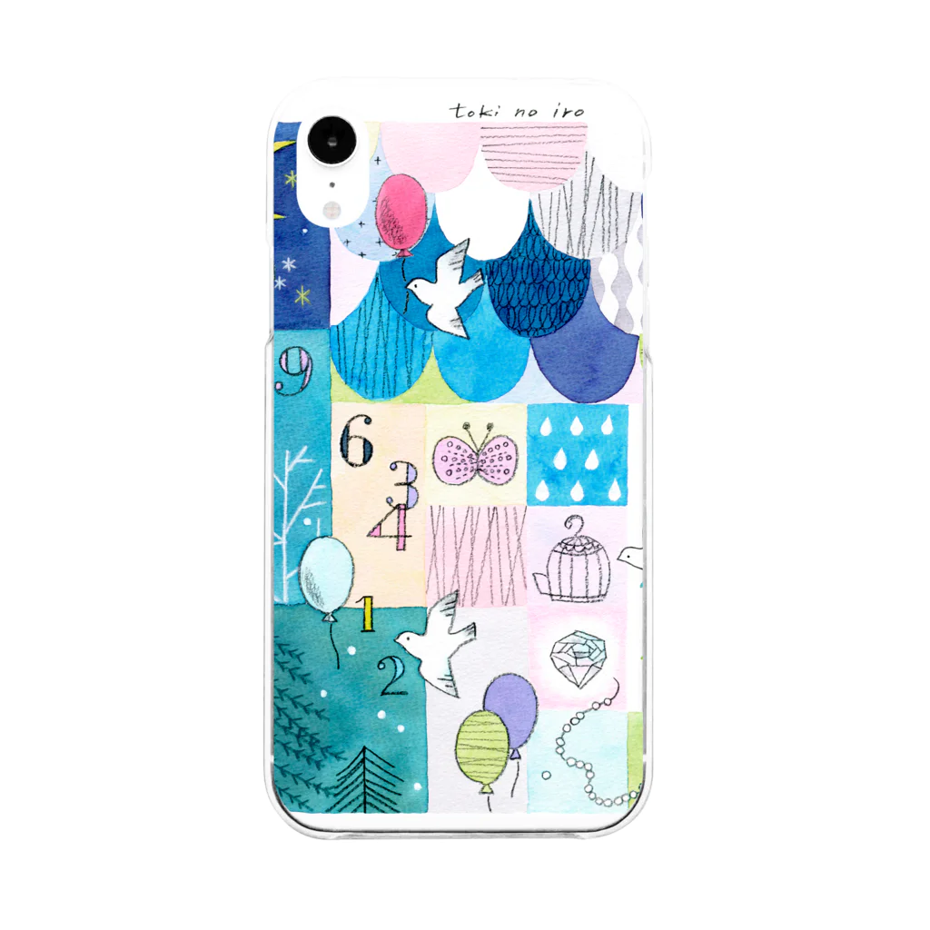 Illustrator 喜多村素子のweb-shopのtoki no iro2 Soft Clear Smartphone Case