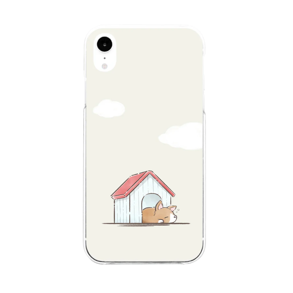 wacomonoのおやすみわんこ。 Soft Clear Smartphone Case