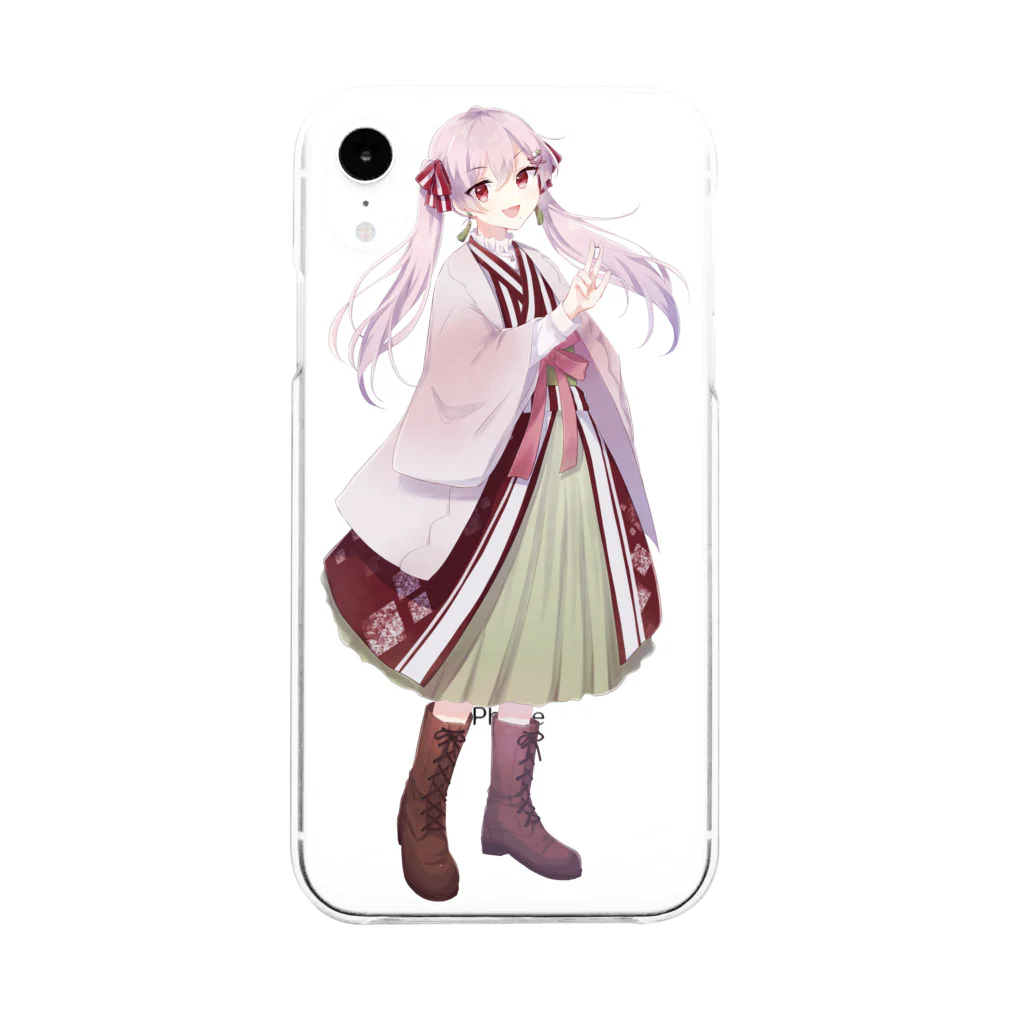 茶々音ツカサ🍵🍡🎵の和服ツカサ Soft Clear Smartphone Case