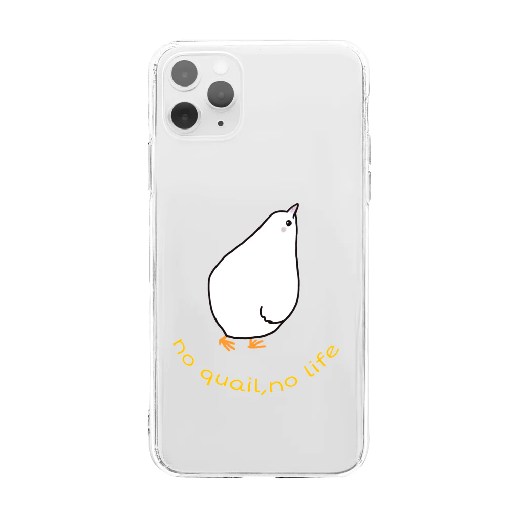 京都・丹後のぼくそう屋さんの姫うずらさん Soft Clear Smartphone Case