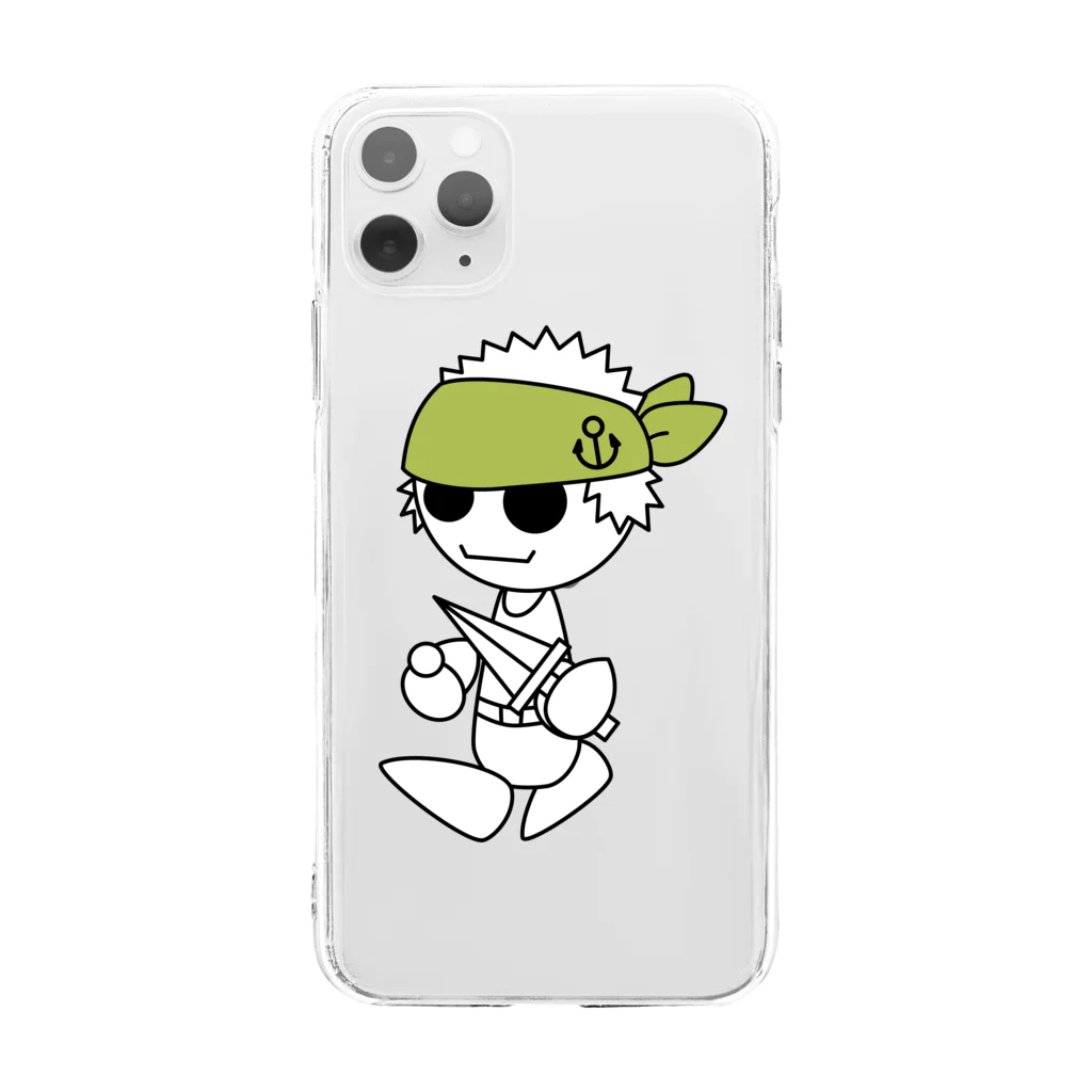 ウサネコのナイツ・ナイフ Soft Clear Smartphone Case