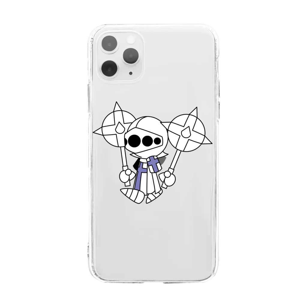 ウサネコのナイツ・メイス１ Soft Clear Smartphone Case