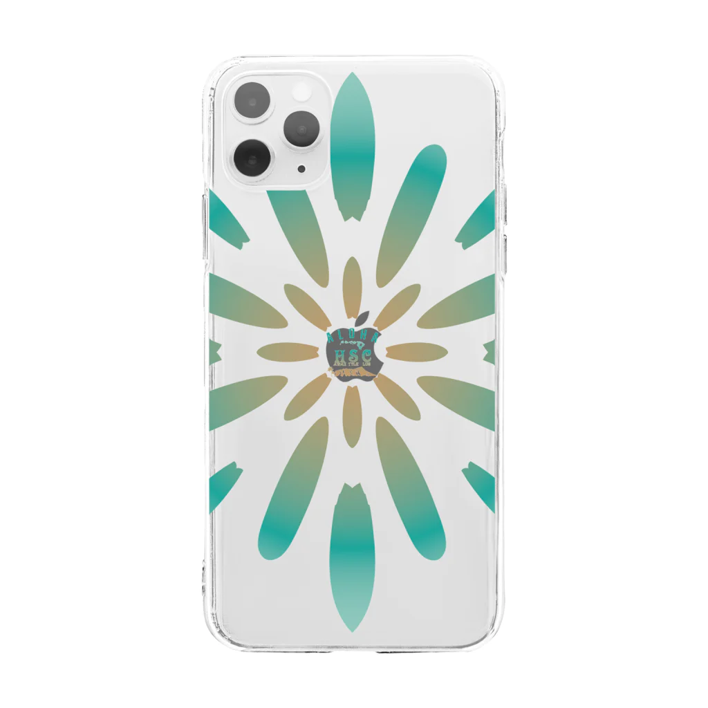 ハワイスタイルクラブのSURF FLOWER Soft Clear Smartphone Case