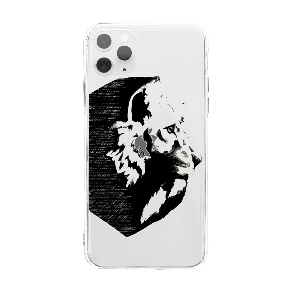 Oroのライオン Soft Clear Smartphone Case