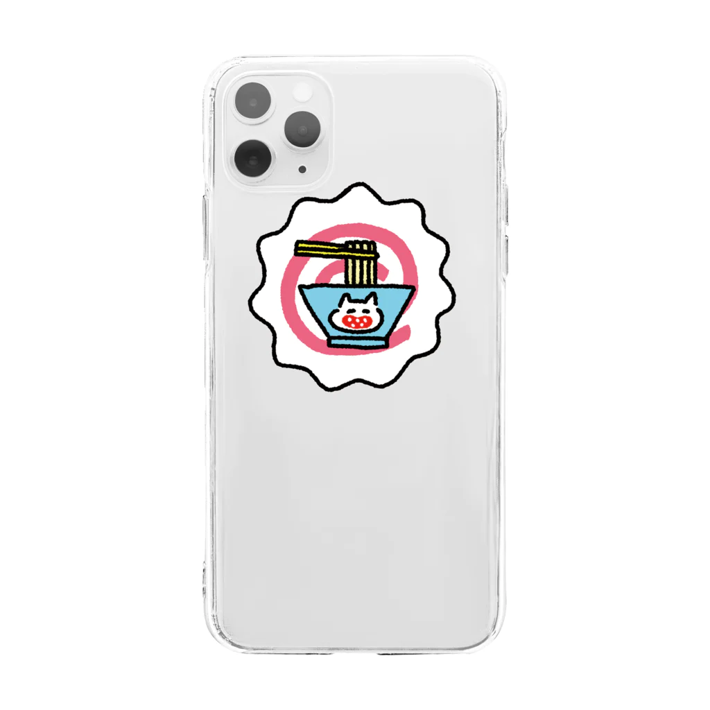 德永明子のあかるいねこナルト Soft Clear Smartphone Case