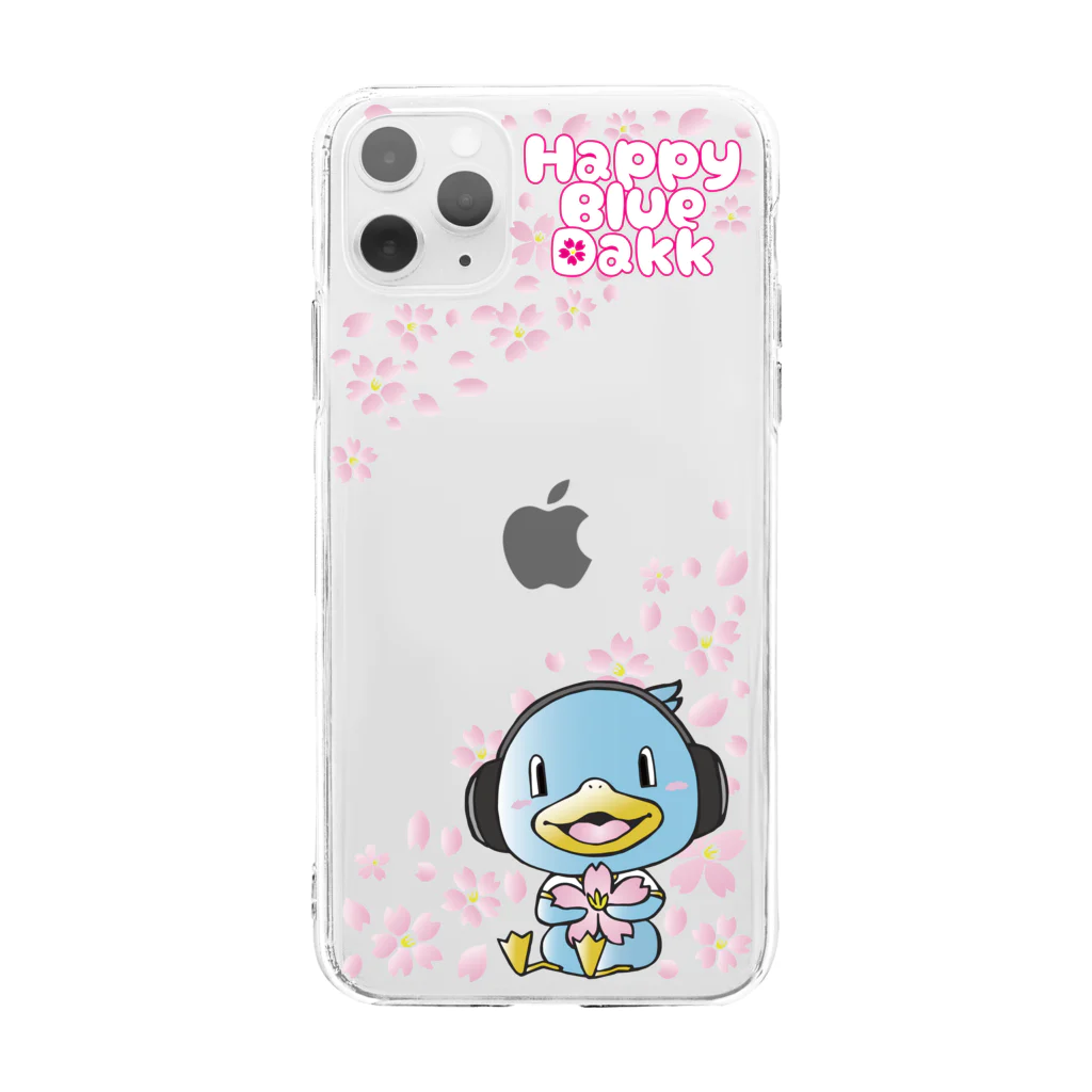 HAPPY BLUE DAKK のiPhone１１専用携帯カバー Soft Clear Smartphone Case