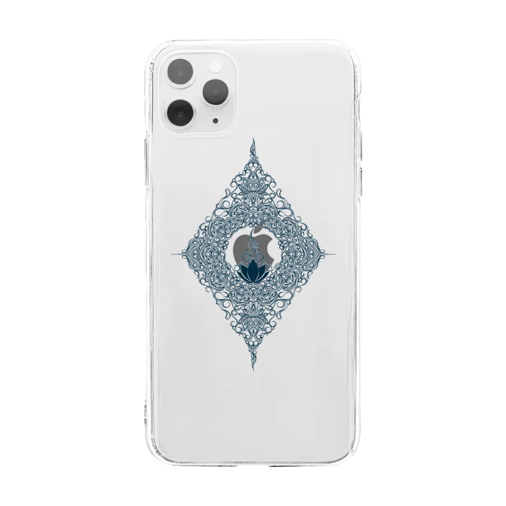 ハコ(hako)のlotus Soft Clear Smartphone Case